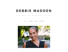 Tablet Screenshot of debbiemadden.com